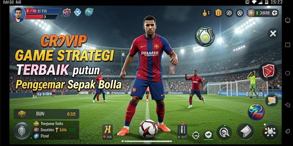 Screenshot dari gameplay <strong>CR7VIP</strong> yang menunjukkan momen menarik di lapangan.