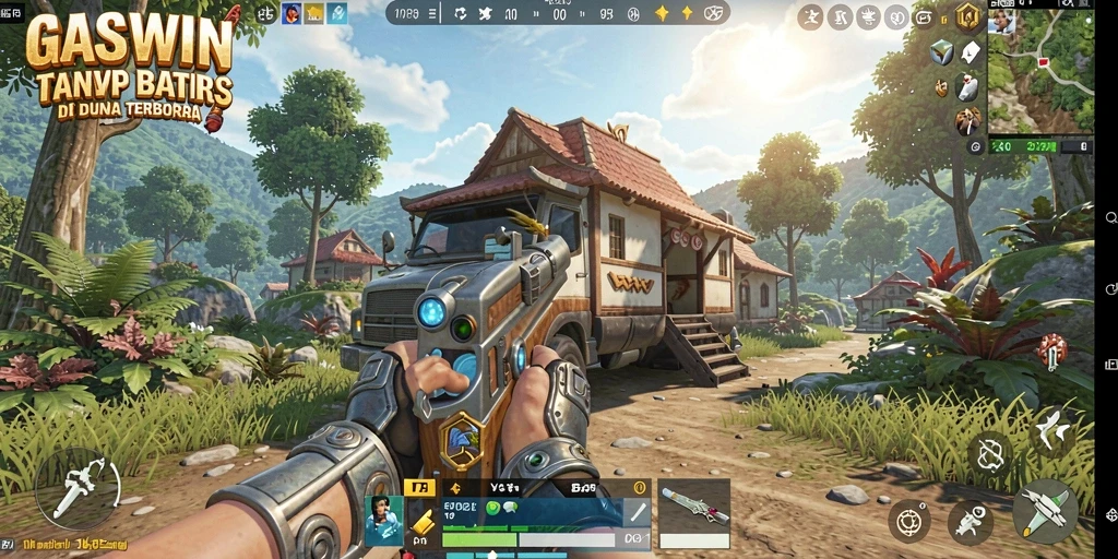 Screenshot utama GASWIN menampilkan pengalaman gameplay Open World yang mendalam.