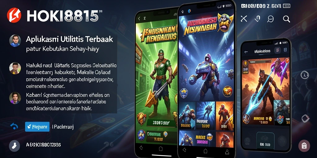 Tampilan antarmuka sederhana dan fungsional HOKI8815 untuk pengguna.