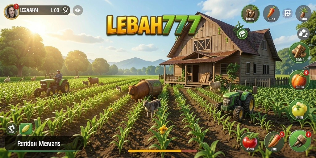 Tampilan gameplay LEBAH777 yang menarik dan penuh warna.