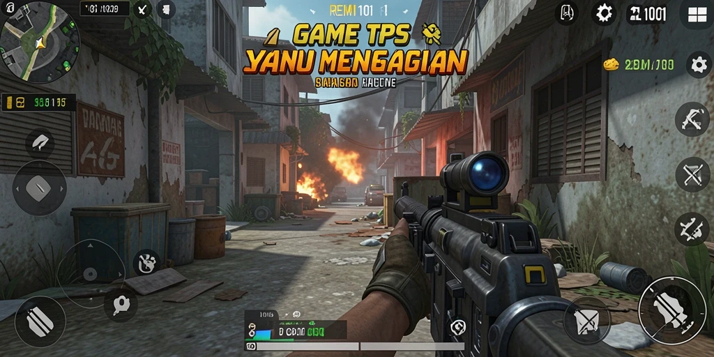 Gameplay mendebarkan di <strong>REMI101</strong> dengan aksi tembak-menembak.