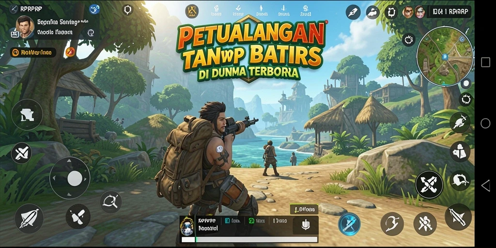 Screenshot menampilkan gameplay RPRPRP dalam dunia terbuka yang menakjubkan.
