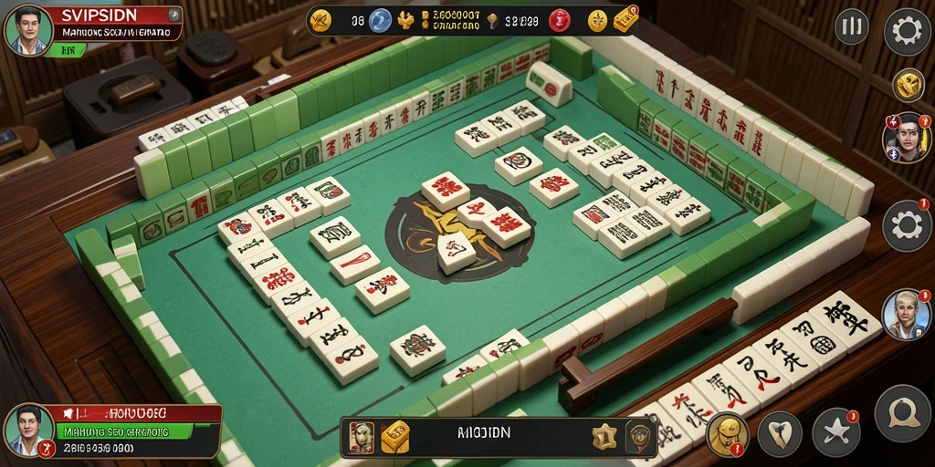 Screenshot gameplay SVIPSIDN menampilkan momen seru dalam permainan Mahjong.