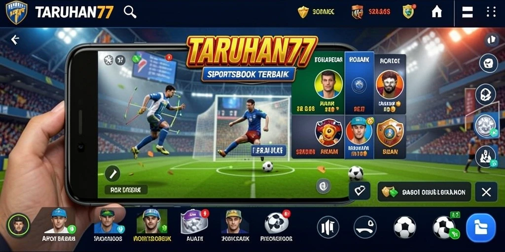 Tampilan gameplay <strong>TARUHAN77</strong> saat memasang taruhan olahraga.