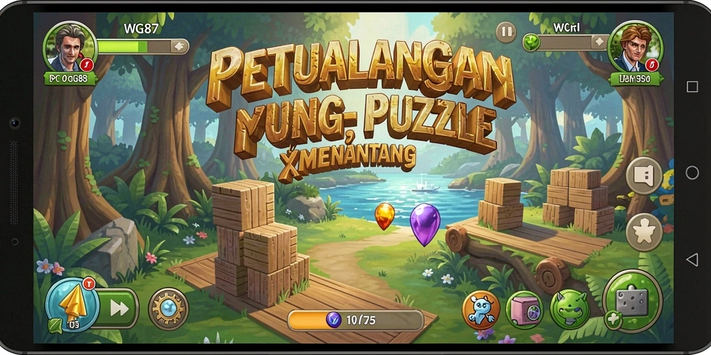 Tampilan gameplay <strong>WG87</strong> yang penuh warna dan menantang.