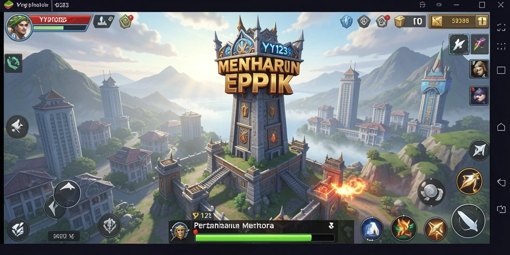 Gameplay menara pertahanan yang mendebarkan dengan grafik menawan.